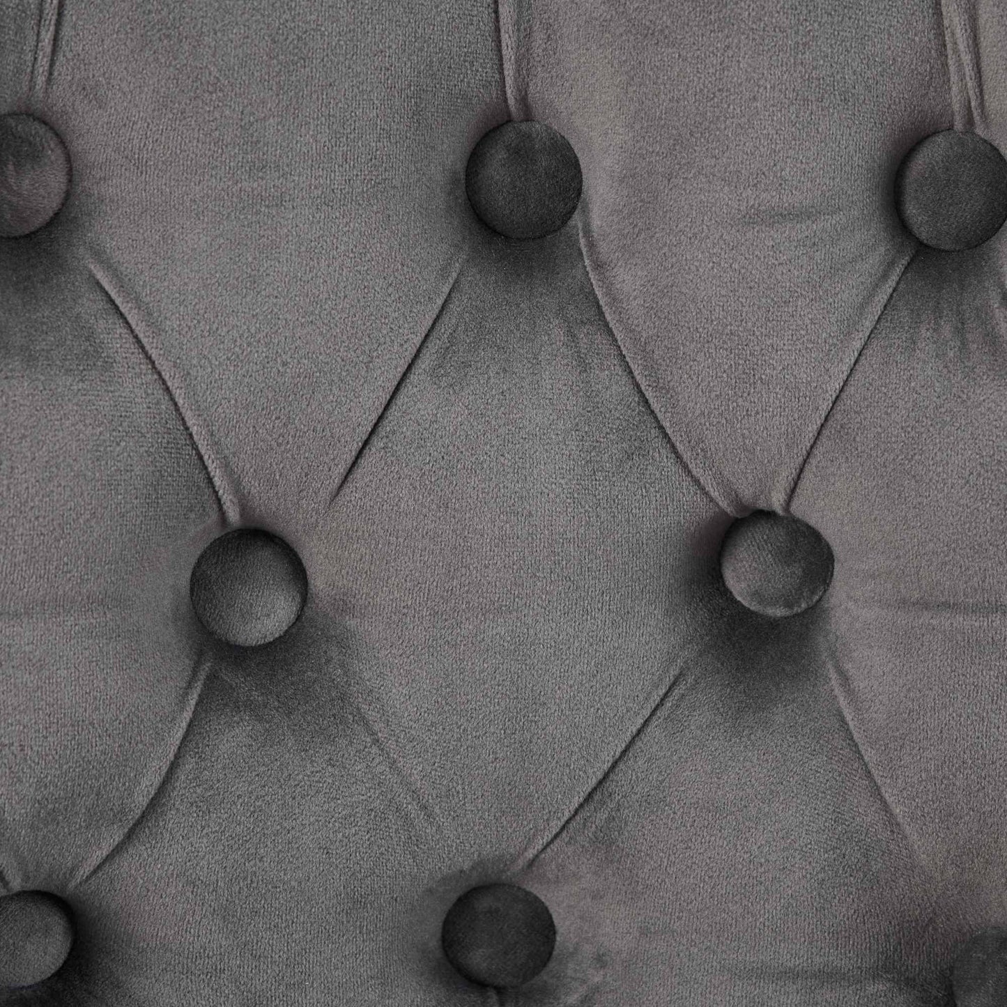 26' Counter Height Bar Stools Set of 2, 360° Swivel Stools with Back & Hand - Tufted Button - Trimmed Edges, Upholstered Velvet Kitchen Counter Stools on Wood Legs,Gray,SW1868GY - 1st Choice Furniture Direct