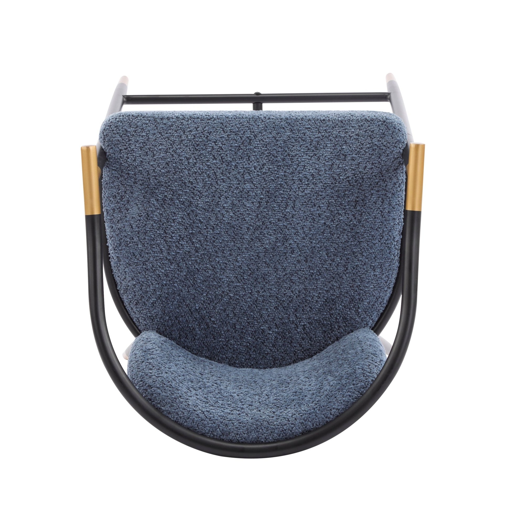 26' H Upholstered Counter Stool with Metal Frame (Set of 2) - Navy blue - 1st Choice Furniture Direct