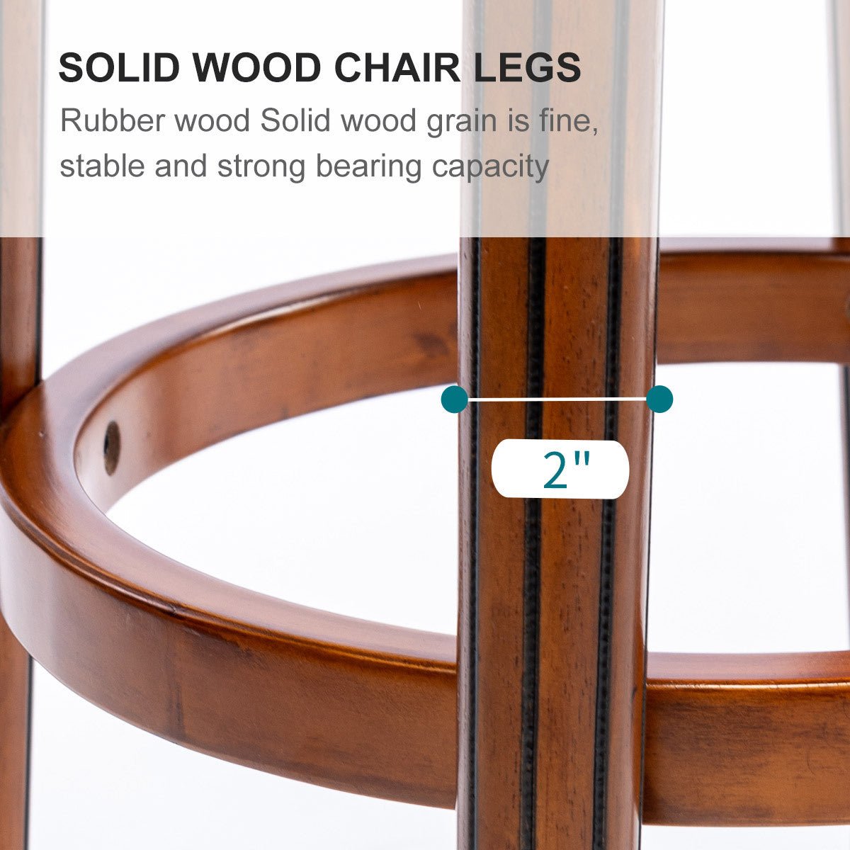 26” Swivel Leather Bar Stool | Blue Genuine Leather Counter Chair with Wood Frame - 1st Choice Furniture Direct
