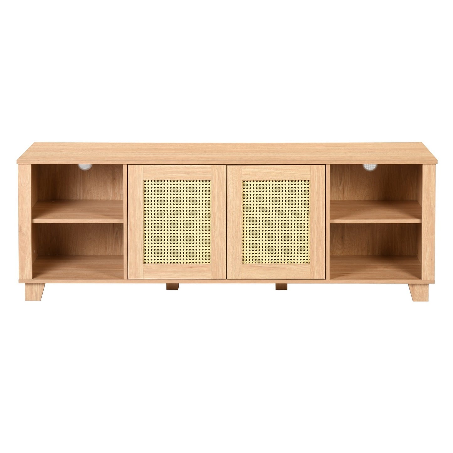 1st Choice Modern 64.4" Rattan TV Stand Console Entertainment Center