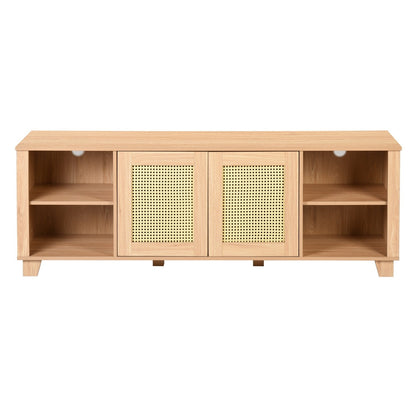 1st Choice Modern 64.4" Rattan TV Stand Console Entertainment Center