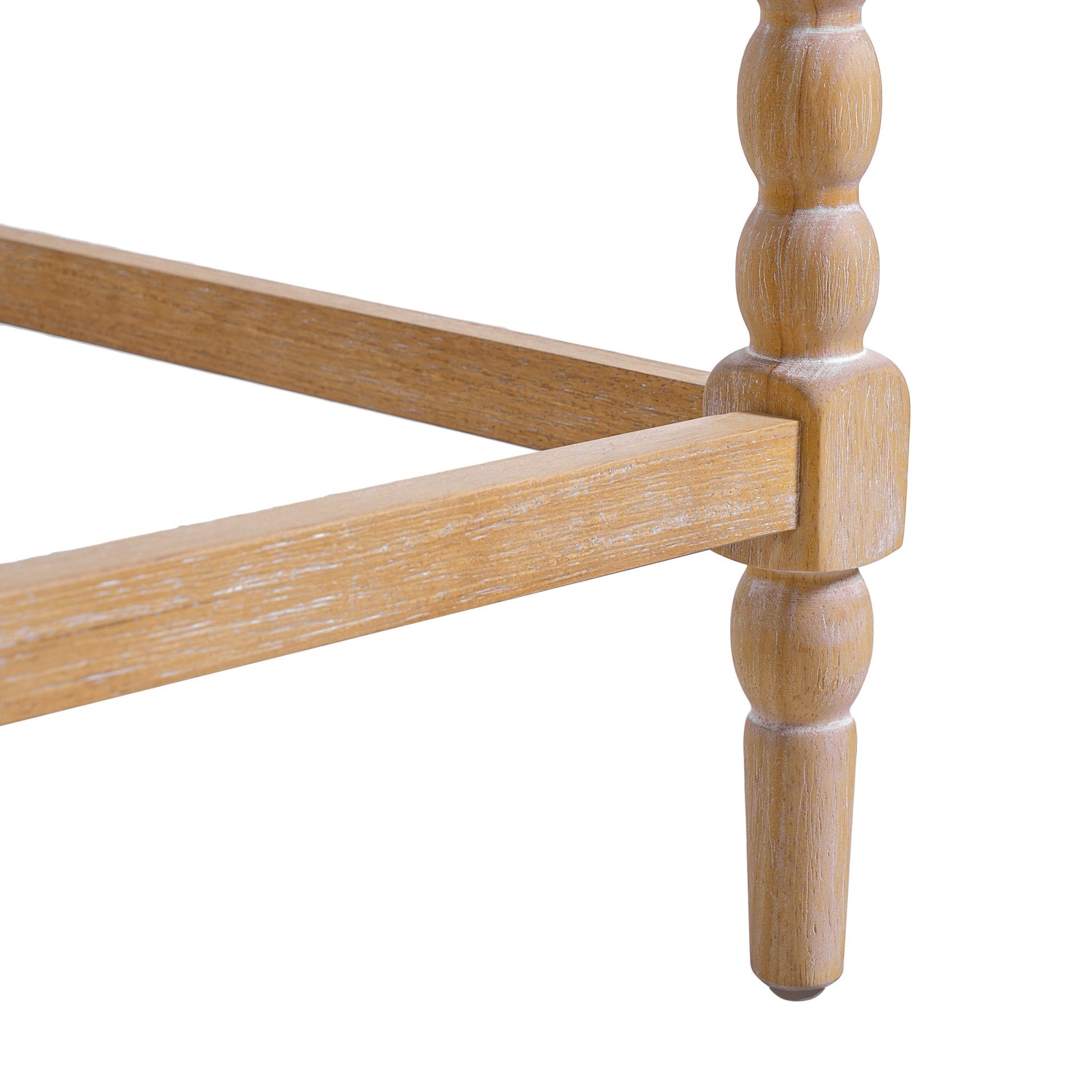 26''Counter Stools,Set of 4 with Upholstered Seat, Solid Acacia wood Frame, Foam - Padded Seat, Open Airy Design for Kitchen Island and Bar, Natural - 1st Choice Furniture Direct