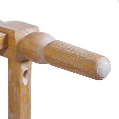 26''Counter Stools,Set of 4 with Upholstered Seat, Solid Acacia wood Frame, Foam - Padded Seat, Open Airy Design for Kitchen Island and Bar, Natural - 1st Choice Furniture Direct