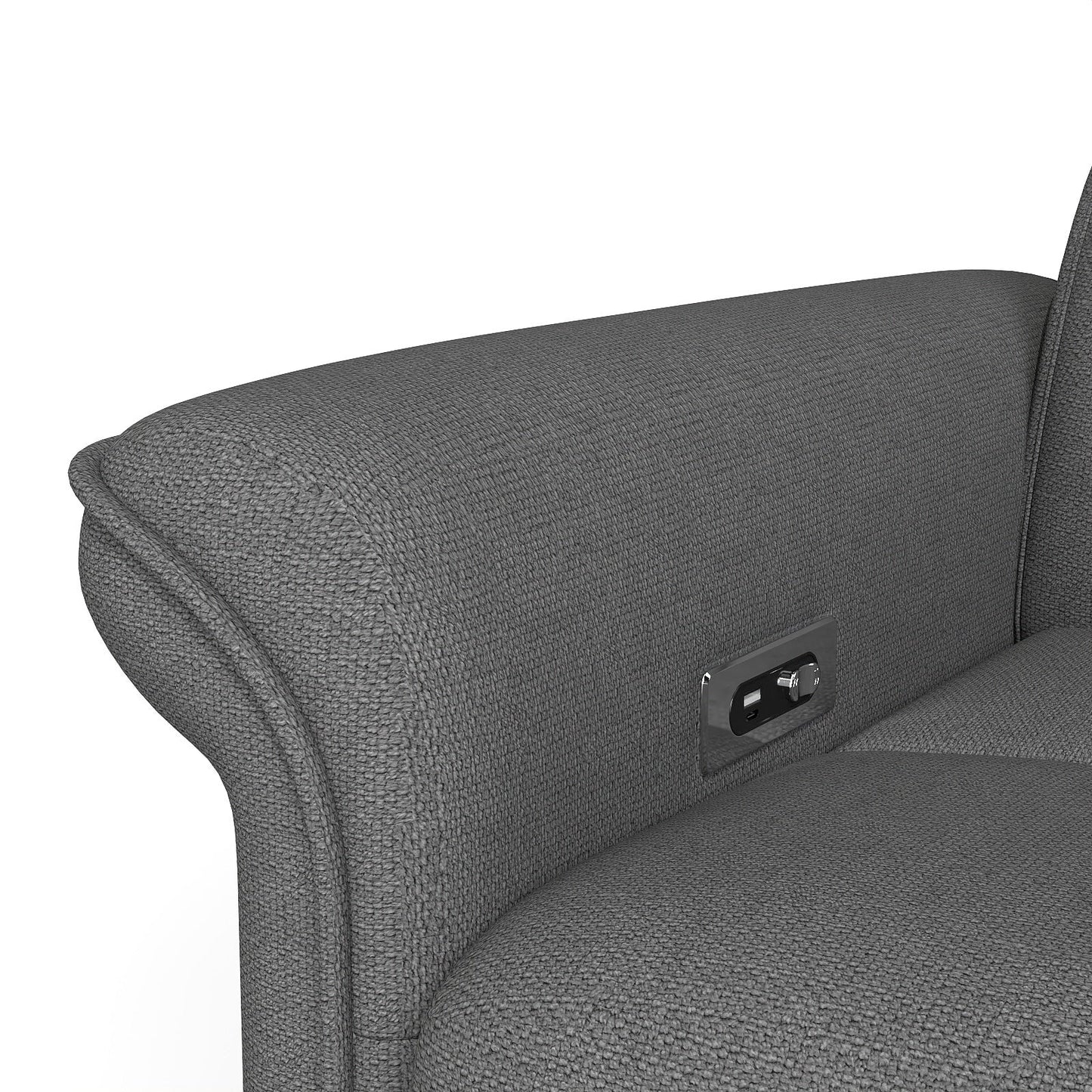 270° Power Swivel Rocker Recliner Chair for Adult,Rocking Glider Nursery Recliner for Small Spaces,Fabric Rocking Chair for Nursery,Single Sofa Recliner for Home Theater Living Room Bedroom(Dark Gray) - 1st Choice Furniture Direct