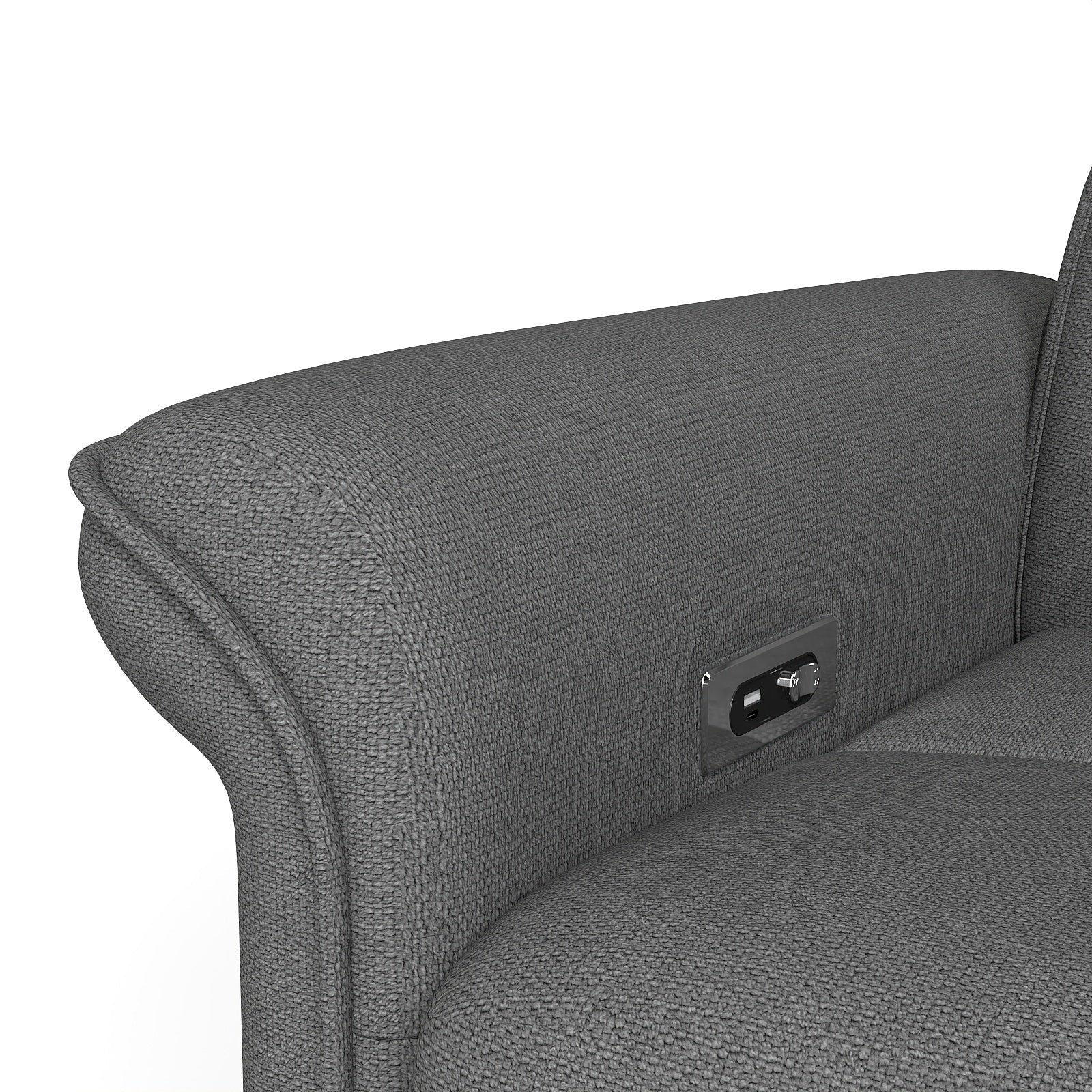 270° Power Swivel Rocker Recliner Chair for Adult,Rocking Glider Nursery Recliner for Small Spaces,Fabric Rocking Chair for Nursery,Single Sofa Recliner for Home Theater Living Room Bedroom(Dark Gray) - 1st Choice Furniture Direct
