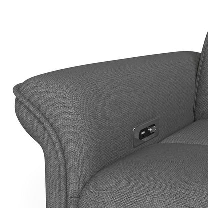 270° Power Swivel Rocker Recliner Chair for Adult,Rocking Glider Nursery Recliner for Small Spaces,Fabric Rocking Chair for Nursery,Single Sofa Recliner for Home Theater Living Room Bedroom(Dark Gray) - 1st Choice Furniture Direct