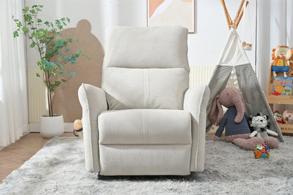 270° Power Swivel Rocker Recliner Chair for Adults, Swivel Rocking Recliner Chair,Electric Small Recliners for Small Spaces, Single Sofa Recliner for Living Room, Bedroom,RV (Fabric Gray+270°Swivel) - 1st Choice Furniture Direct