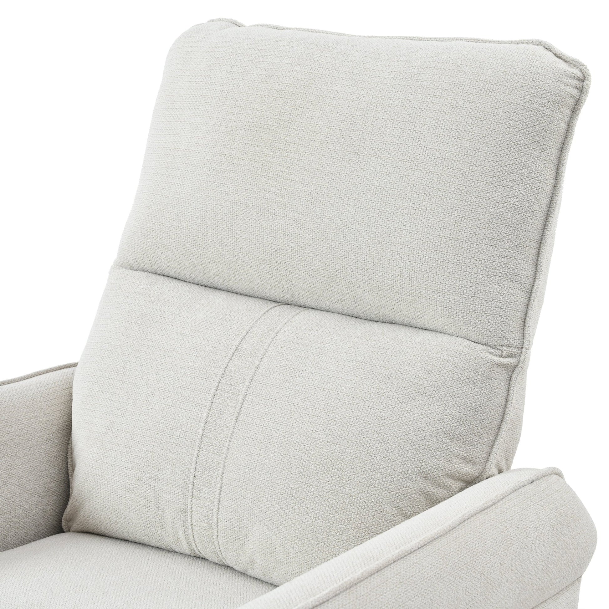 270° Power Swivel Rocker Recliner Chair for Adults, Swivel Rocking Recliner Chair,Electric Small Recliners for Small Spaces, Single Sofa Recliner for Living Room, Bedroom,RV (Fabric Gray+270°Swivel) - 1st Choice Furniture Direct