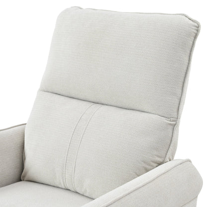 270° Power Swivel Rocker Recliner Chair for Adults, Swivel Rocking Recliner Chair,Electric Small Recliners for Small Spaces, Single Sofa Recliner for Living Room, Bedroom,RV (Fabric Gray+270°Swivel) - 1st Choice Furniture Direct