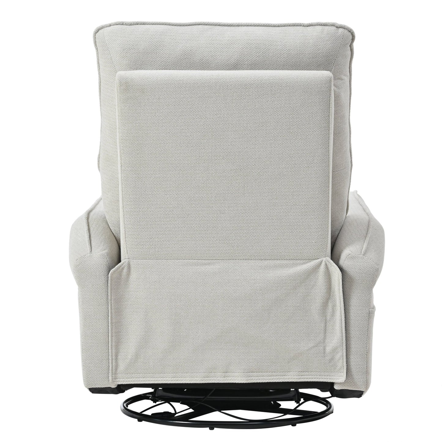 270° Power Swivel Rocker Recliner Chair for Adults, Swivel Rocking Recliner Chair,Electric Small Recliners for Small Spaces, Single Sofa Recliner for Living Room, Bedroom,RV (Fabric Gray+270°Swivel) - 1st Choice Furniture Direct