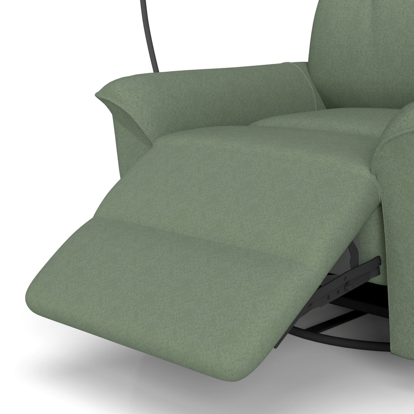 270° Power Swivel Rocker Recliner Chair w/ Phone Holder, Electric Glider Reclining Sofa with USB Ports, Power Swivel Glider, Rocking Chair Nursery Recliners for Living Room Bedroom(Dark Green) - 1st Choice Furniture Direct
