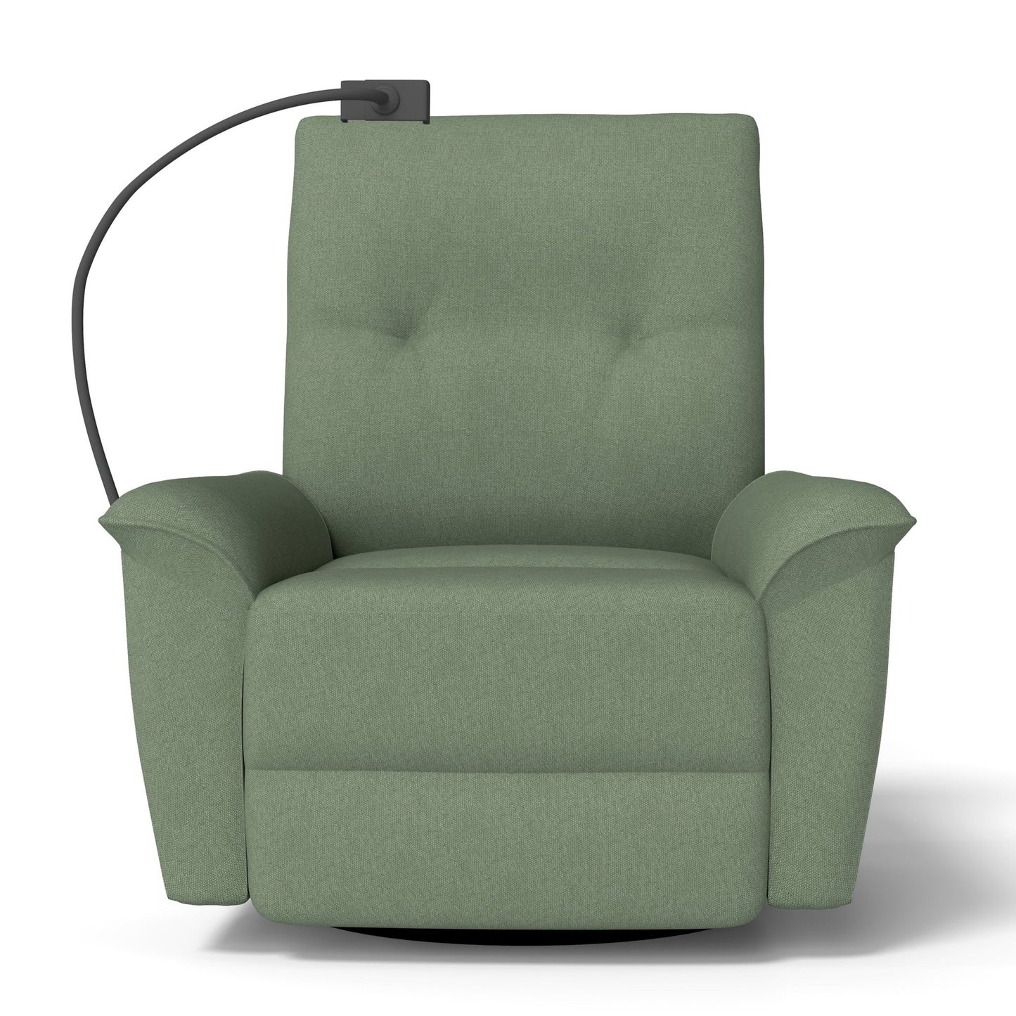 270° Power Swivel Rocker Recliner Chair w/ Phone Holder, Electric Glider Reclining Sofa with USB Ports, Power Swivel Glider, Rocking Chair Nursery Recliners for Living Room Bedroom(Dark Green) - 1st Choice Furniture Direct
