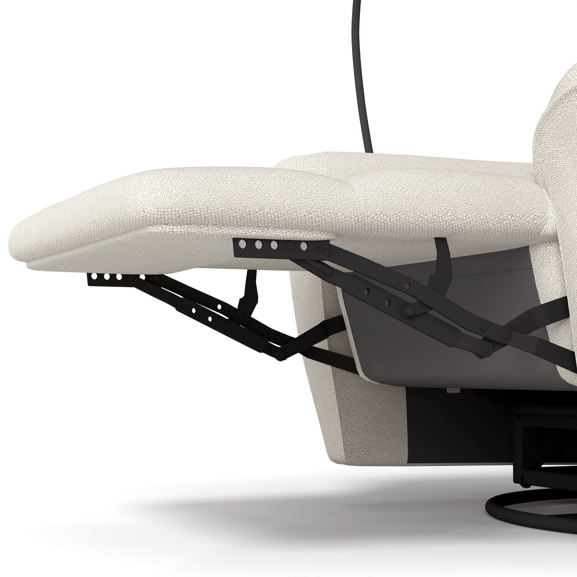 270° Power Swivel Rocker Recliner Chair w/ Phone Holder, Electric Glider Reclining Sofa with USB Ports, Power Swivel Glider, Rocking Chair Nursery Recliners for Living Room Bedroom(Beige - gray) - 1st Choice Furniture Direct
