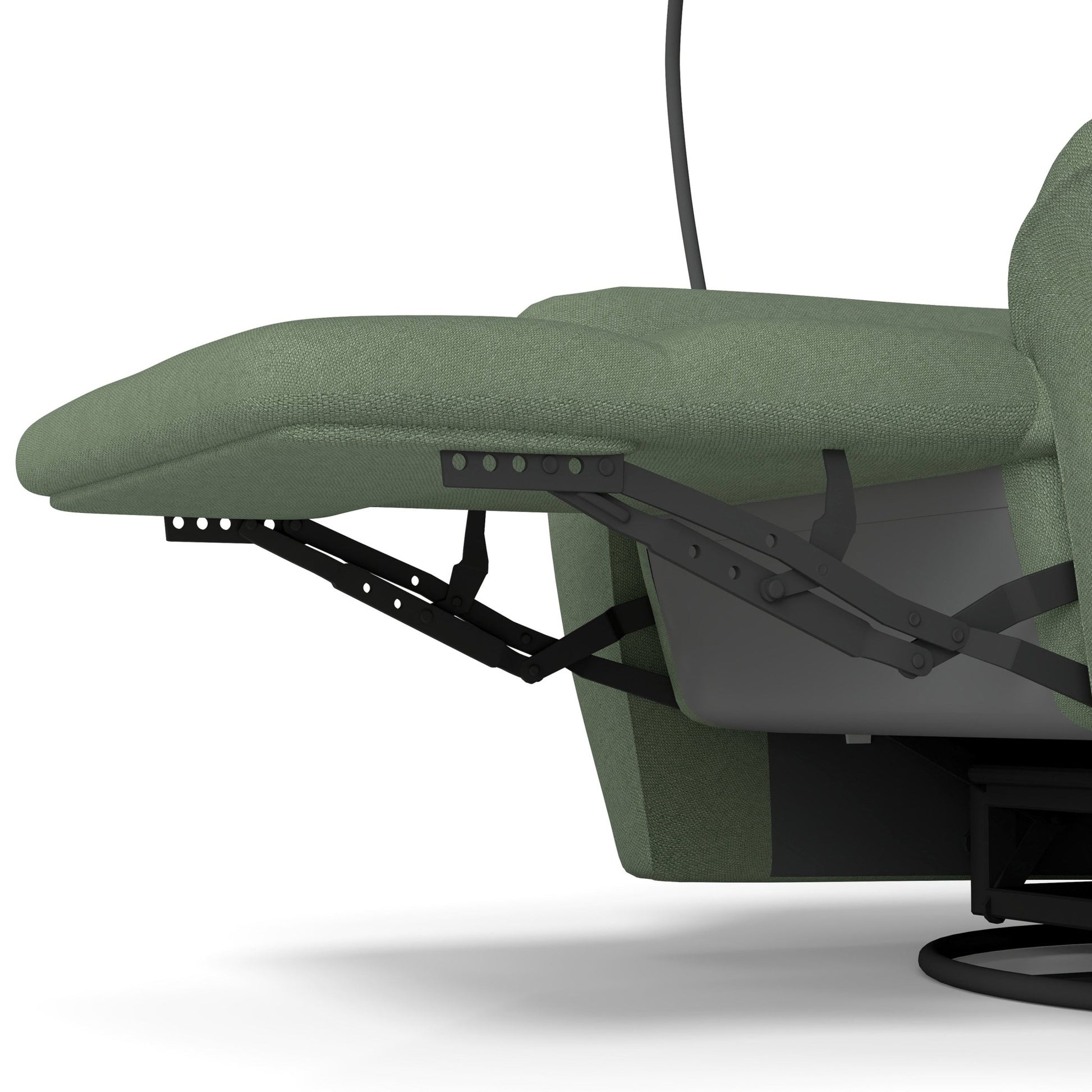 270° Power Swivel Rocker Recliner Chair w/ Phone Holder, Electric Glider Reclining Sofa with USB Ports, Power Swivel Glider, Rocking Chair Nursery Recliners for Living Room Bedroom(Dark Green) - 1st Choice Furniture Direct
