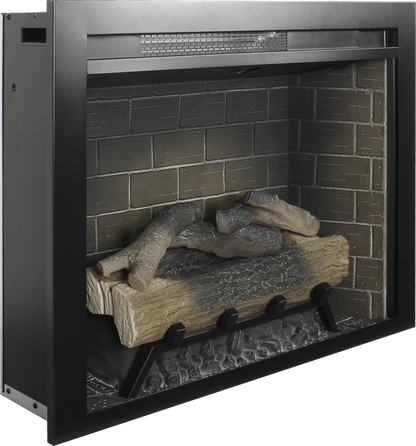28 inch Infrared Electric Fireplace Insert, Touch Panel Home Decor Heater, Smokeless Firebox With fixed Trim Kit.With Crackling Sound - 1st Choice Furniture Direct