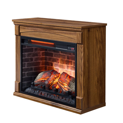 28 inch TV media entertainment center With electric fireplace - 1st Choice Furniture Direct