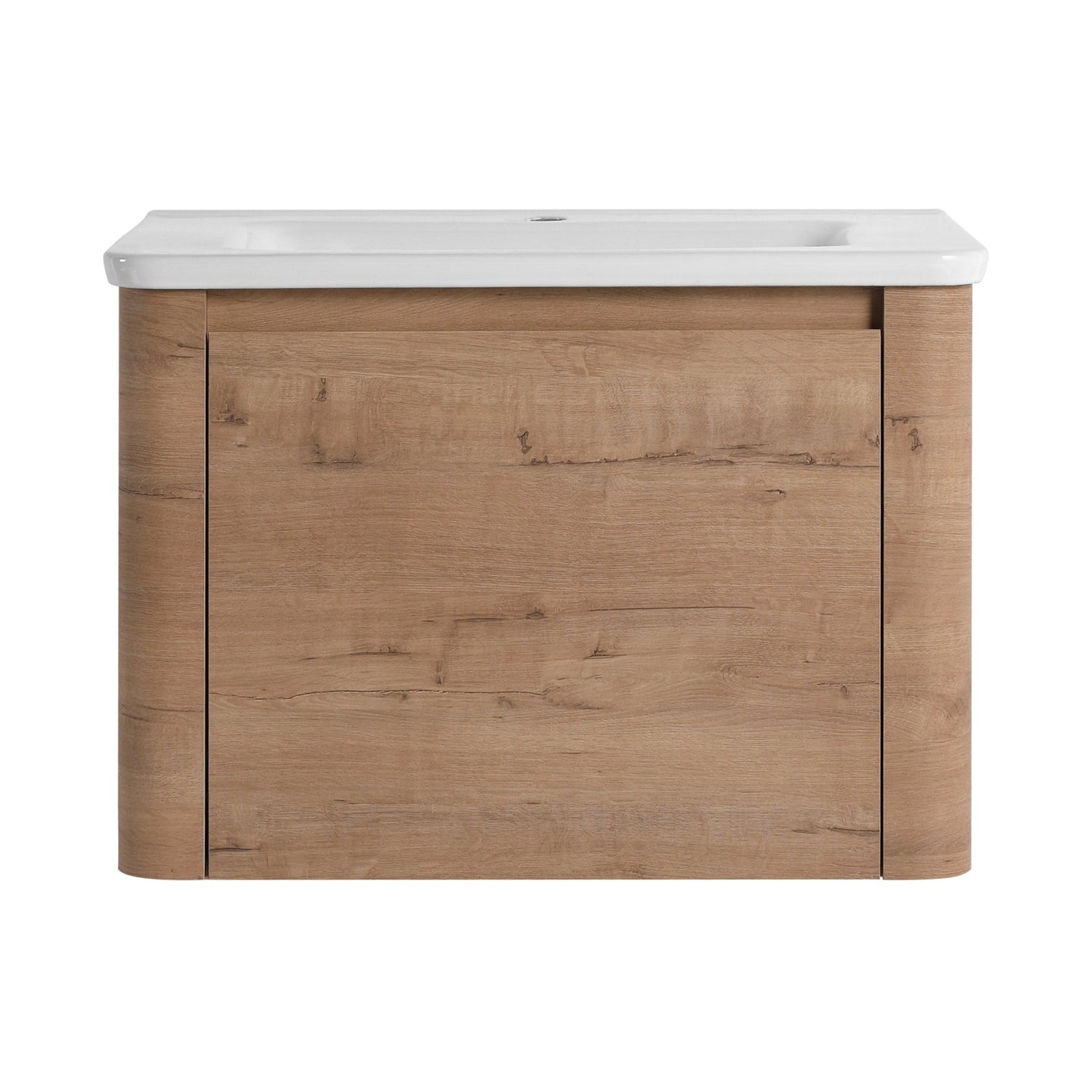 28'' Wall - Mounted Bathroom Vanity with White Ceramic Sink & 1 - Soft - Close Door, KD - Packing, Plywood - 1st Choice Furniture Direct