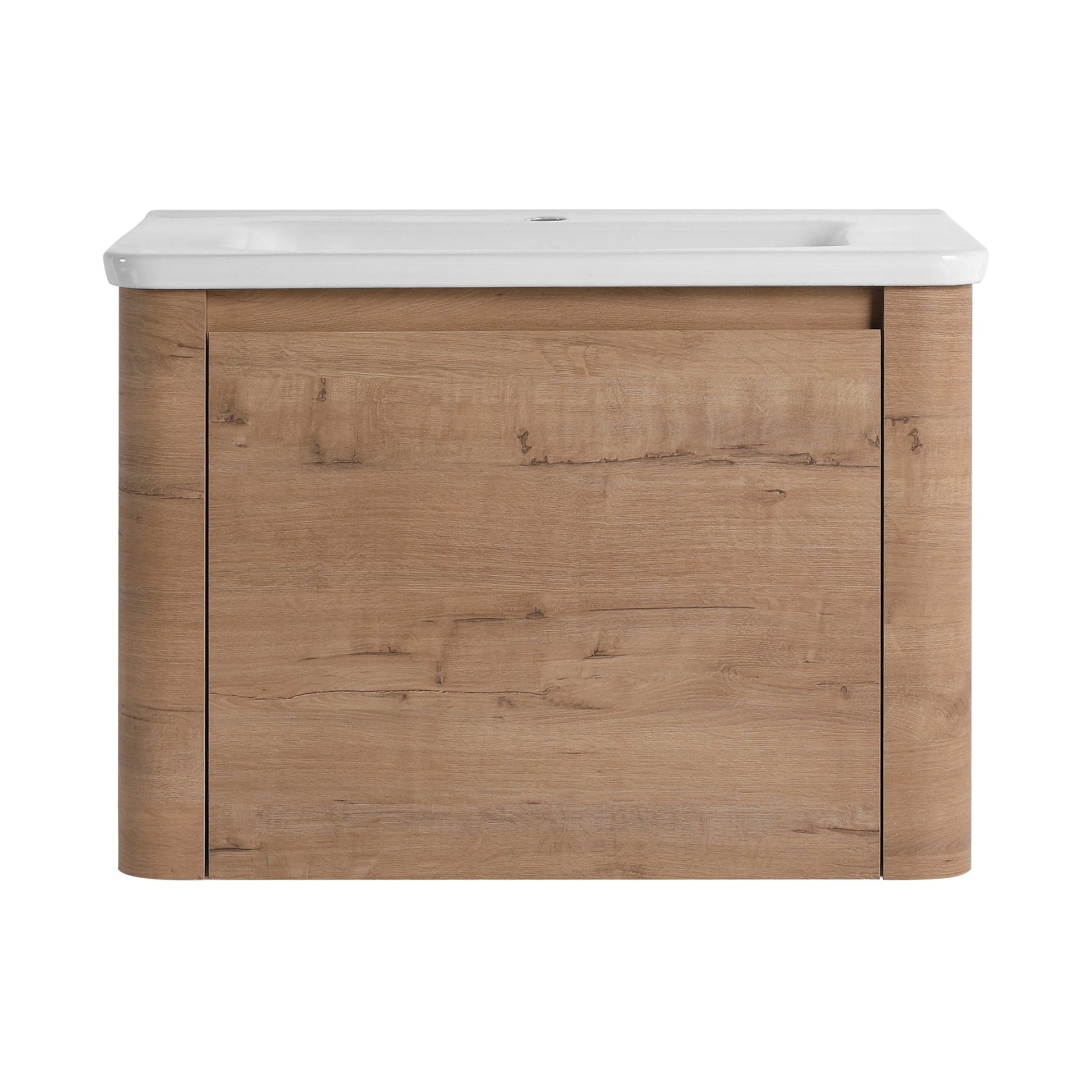 28'' Wall - Mounted Bathroom Vanity with White Ceramic Sink & 1 - Soft - Close Door, KD - Packing, Plywood - 1st Choice Furniture Direct