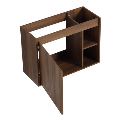28'' Wall - Mounted Bathroom Vanity with White Ceramic Sink & Soft - Close Door, KD - Packing - 1st Choice Furniture Direct