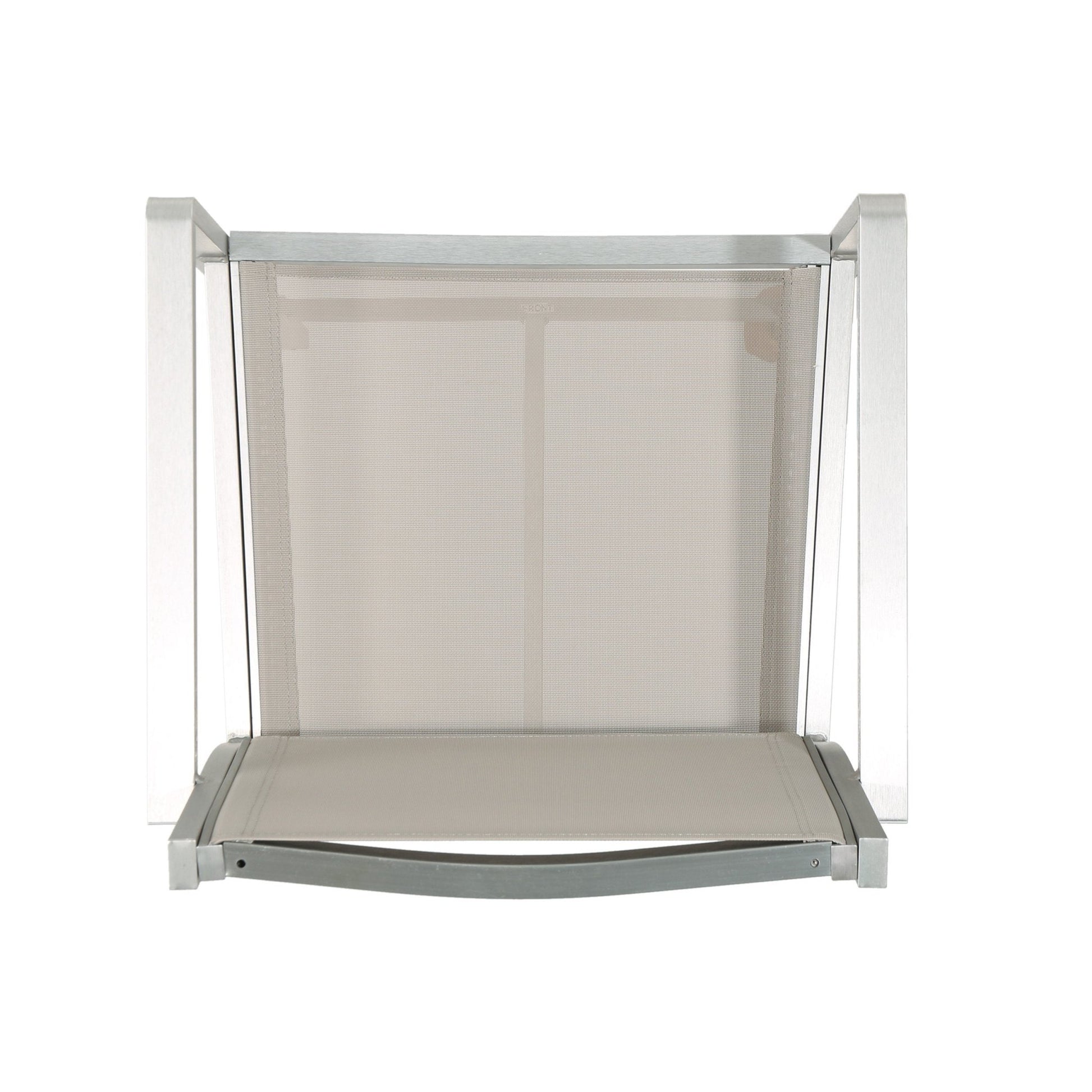 29.5' Outdoor Rust - Proof Aluminum Barstools with Grey Mesh Backrest and Seat, Set of 2 - 1st Choice Furniture Direct