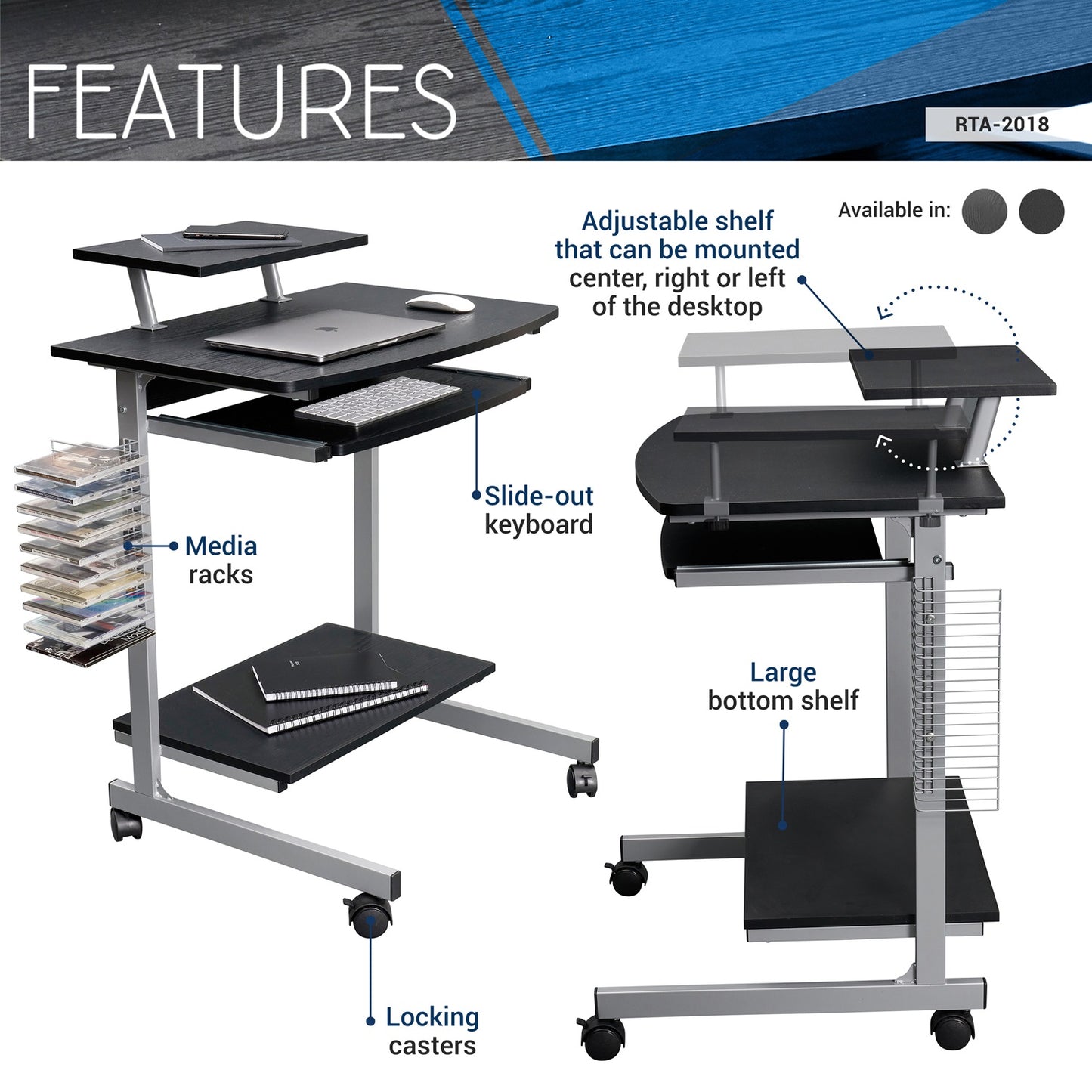 1st Choice Maximize Space & Productivity with Techni Mobili Computer Cart