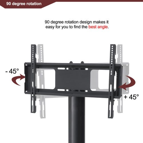 1st Choice 35.4" Versatile TV Stand Height Adjustable Bracket Swivel 3-Tier