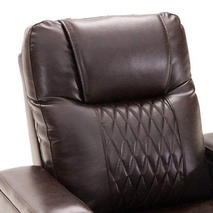 1st Choice Power Motion Recliner with USB Charging Port in Brown