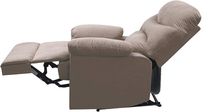 1st Choice Modern Motion Recliner in Light Brown Woven Fabric