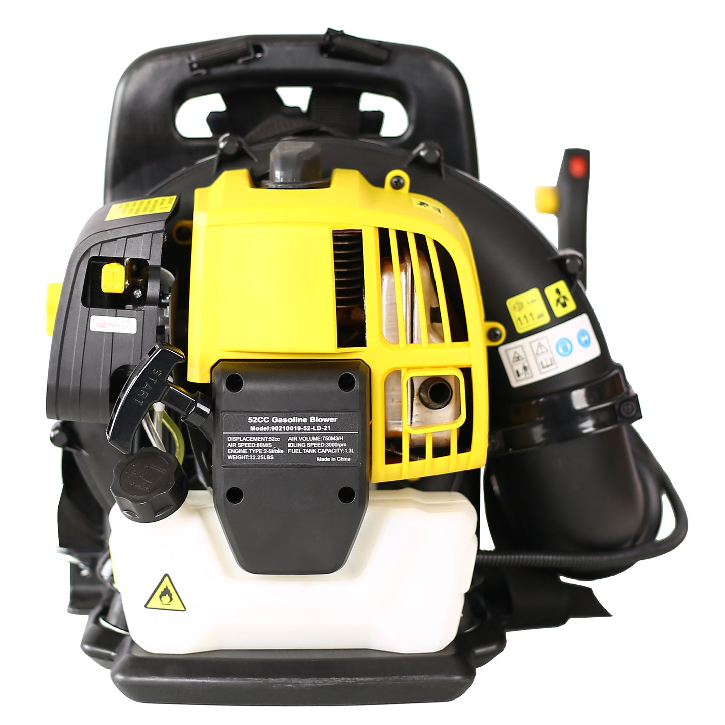 52CC Gas Powered Backpack Leaf Blower 530 CFM 248 MPH