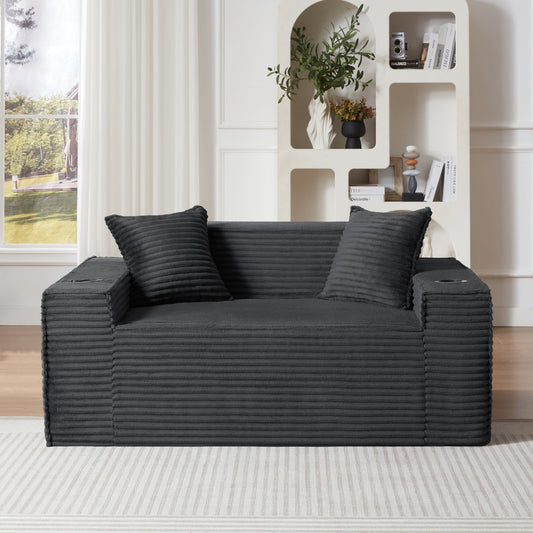 2Seater Sofa Boneless Couches,No Assembly Needed, Modern Sofa for Compact Living Rooms, Apartments, and Offices - 1st Choice Furniture Direct