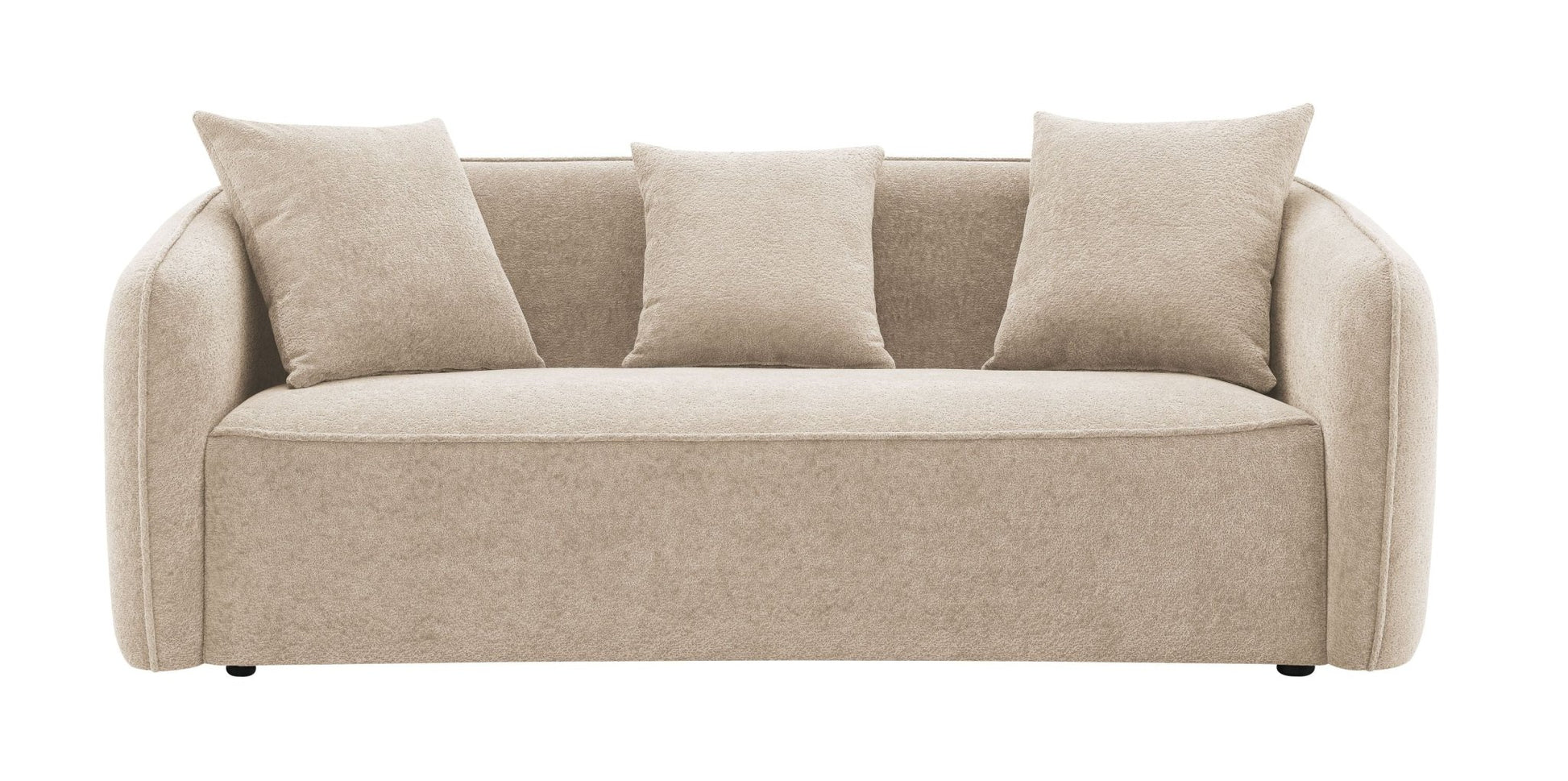 3-Piece Beige Chenille Living Room Set - 1st Choice Furniture Direct
