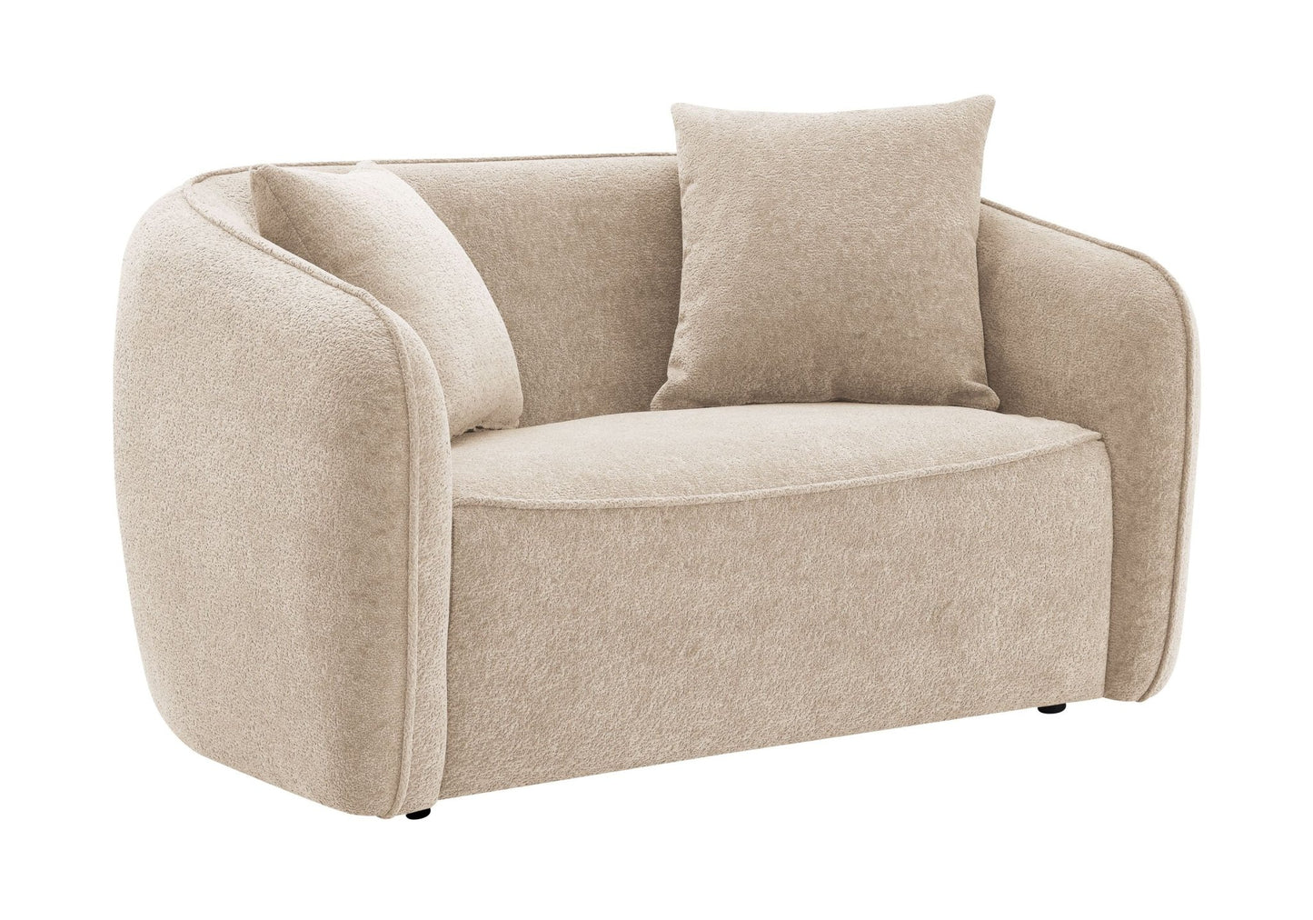 3-Piece Beige Chenille Living Room Set - 1st Choice Furniture Direct