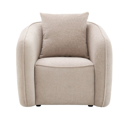 3-Piece Beige Chenille Living Room Set - 1st Choice Furniture Direct