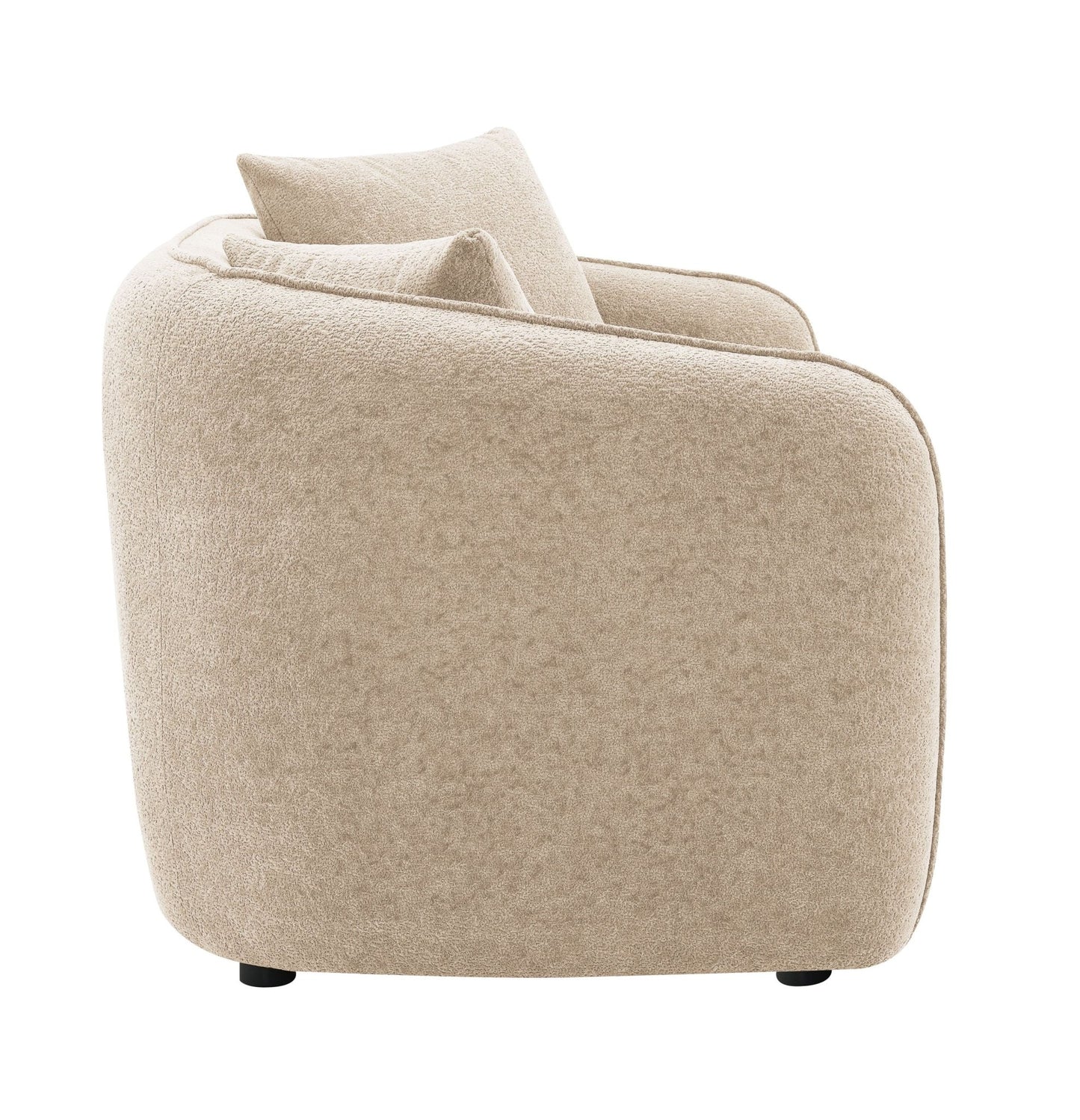 3-Piece Beige Chenille Living Room Set - 1st Choice Furniture Direct
