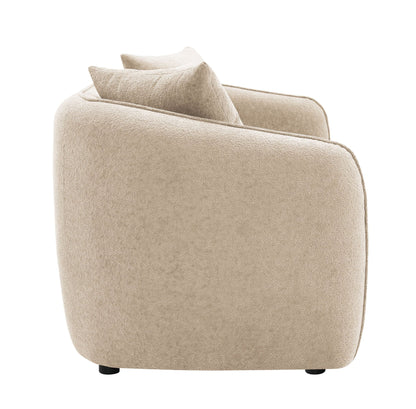 3-Piece Beige Chenille Living Room Set - 1st Choice Furniture Direct