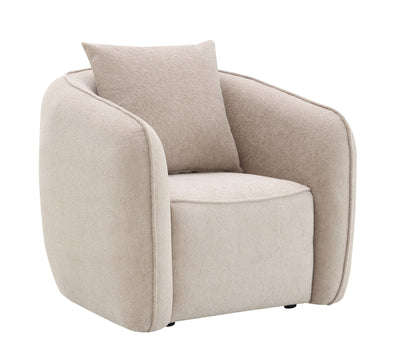 3-Piece Beige Chenille Living Room Set - 1st Choice Furniture Direct