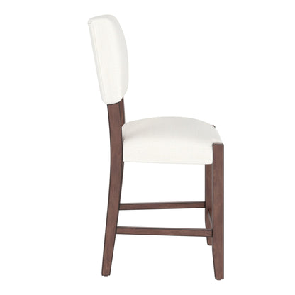 3 - Piece Counter Height Dining Set for 2 | Faux Marble Table & Upholstered Chairs - 1st Choice Furniture Direct