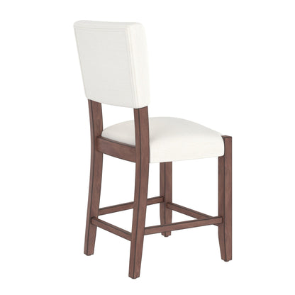 3 - Piece Counter Height Dining Set for 2 | Faux Marble Table & Upholstered Chairs - 1st Choice Furniture Direct