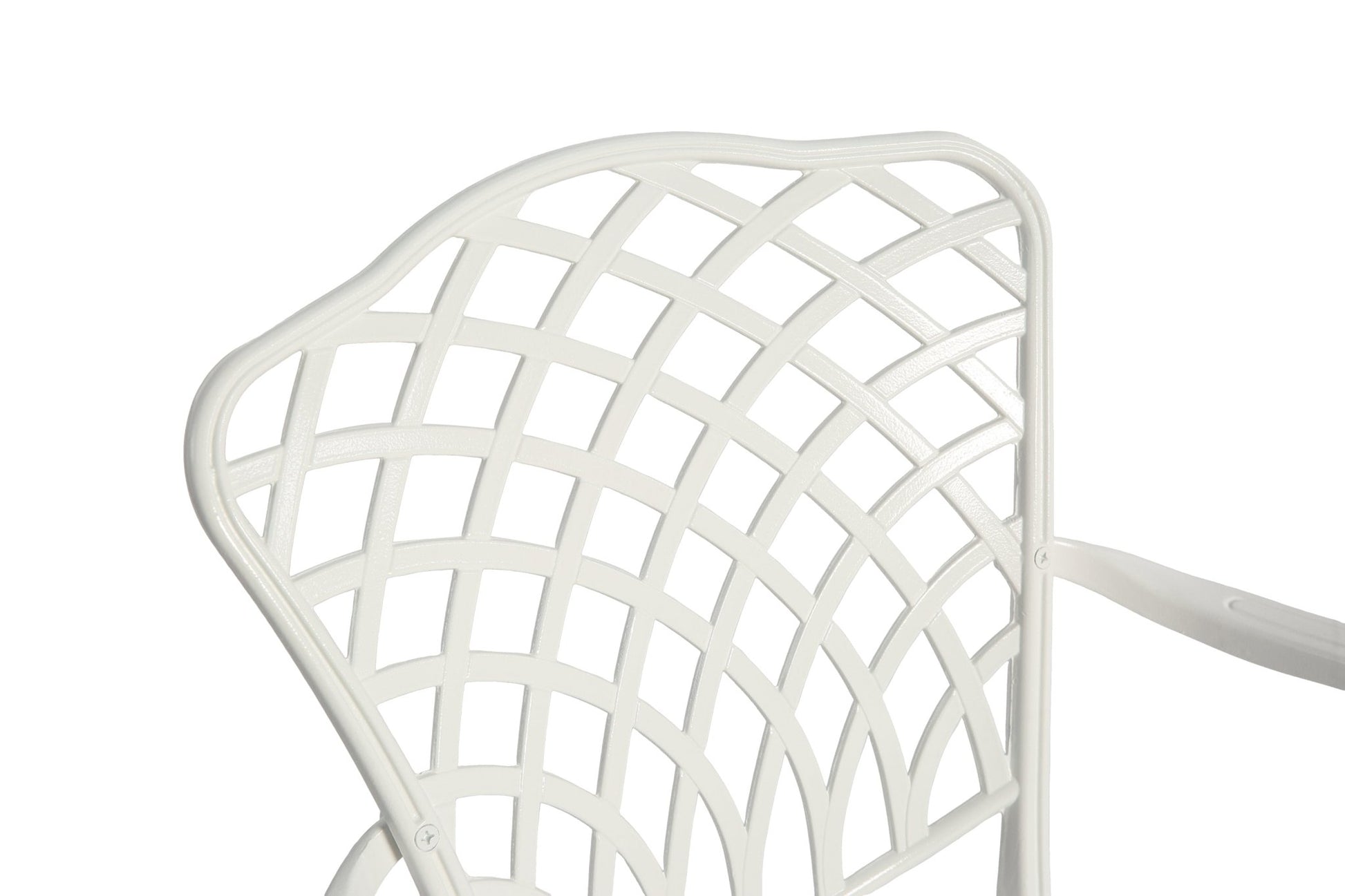 3 Piece Patio Bistro Set Cast Aluminum Bistro Table and Chairs Set of 2 with Umbrella Hole,All Weather Metal Bistro Table Set,Outdoor Patio Furniture Set for Garden with cushion White - 1st Choice Furniture Direct
