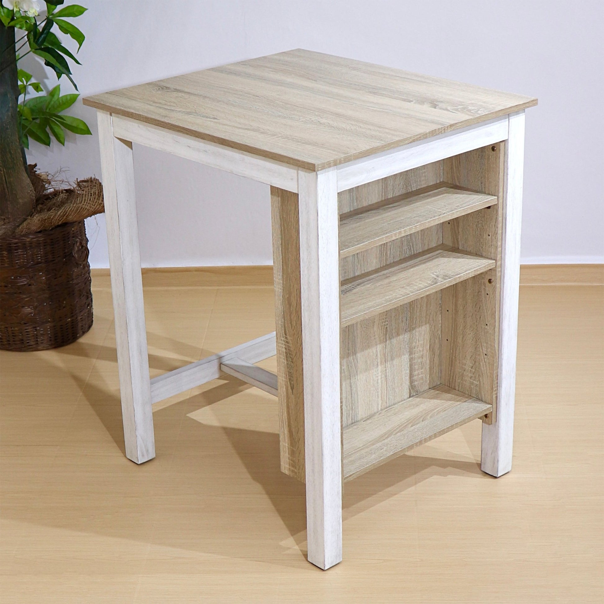 3 Pieces Counter Set Storage Space For Small Space Modern Farmhouse Design Retro Design Easy to Assembly - 1st Choice Furniture Direct