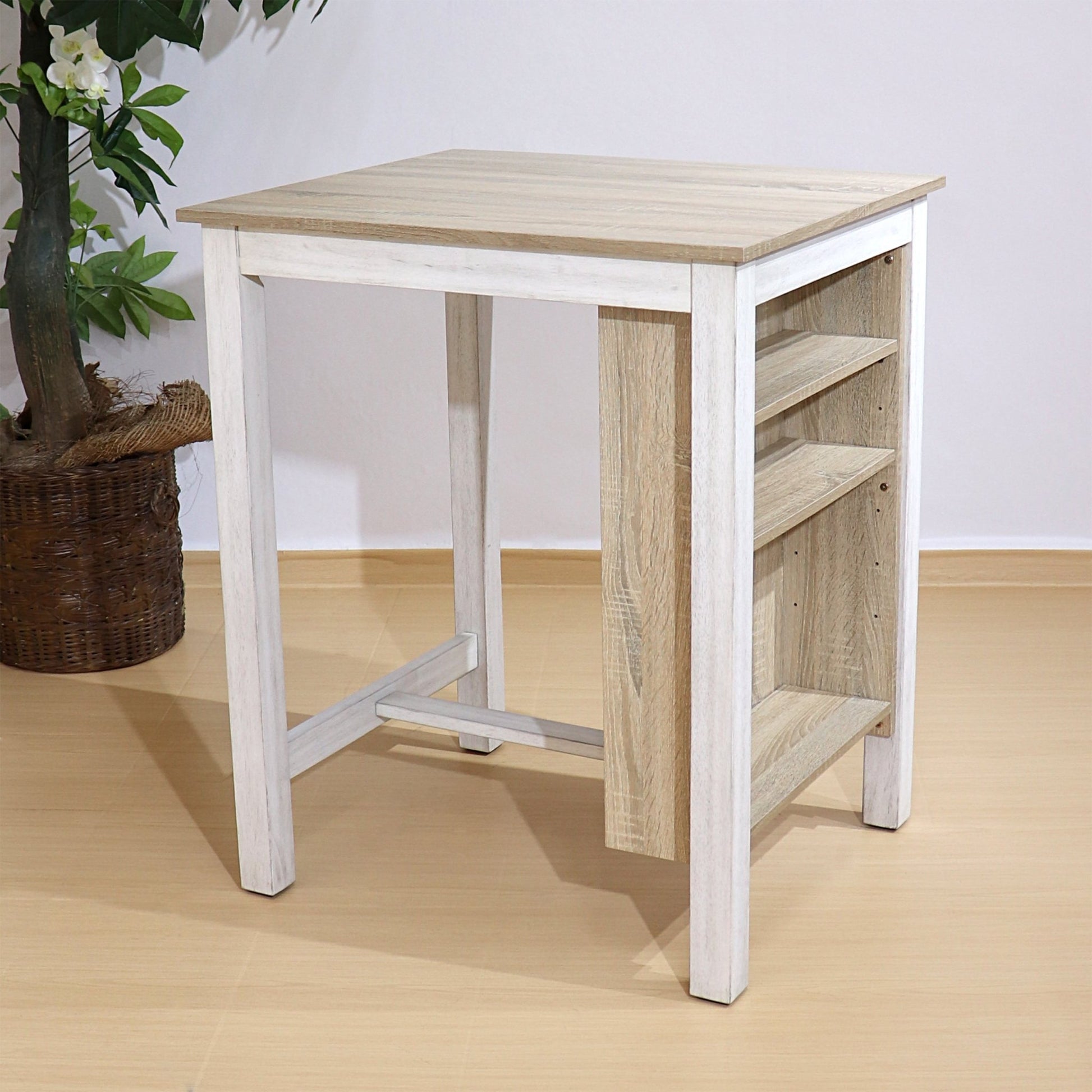 3 Pieces Counter Set Storage Space For Small Space Modern Farmhouse Design Retro Design Easy to Assembly - 1st Choice Furniture Direct
