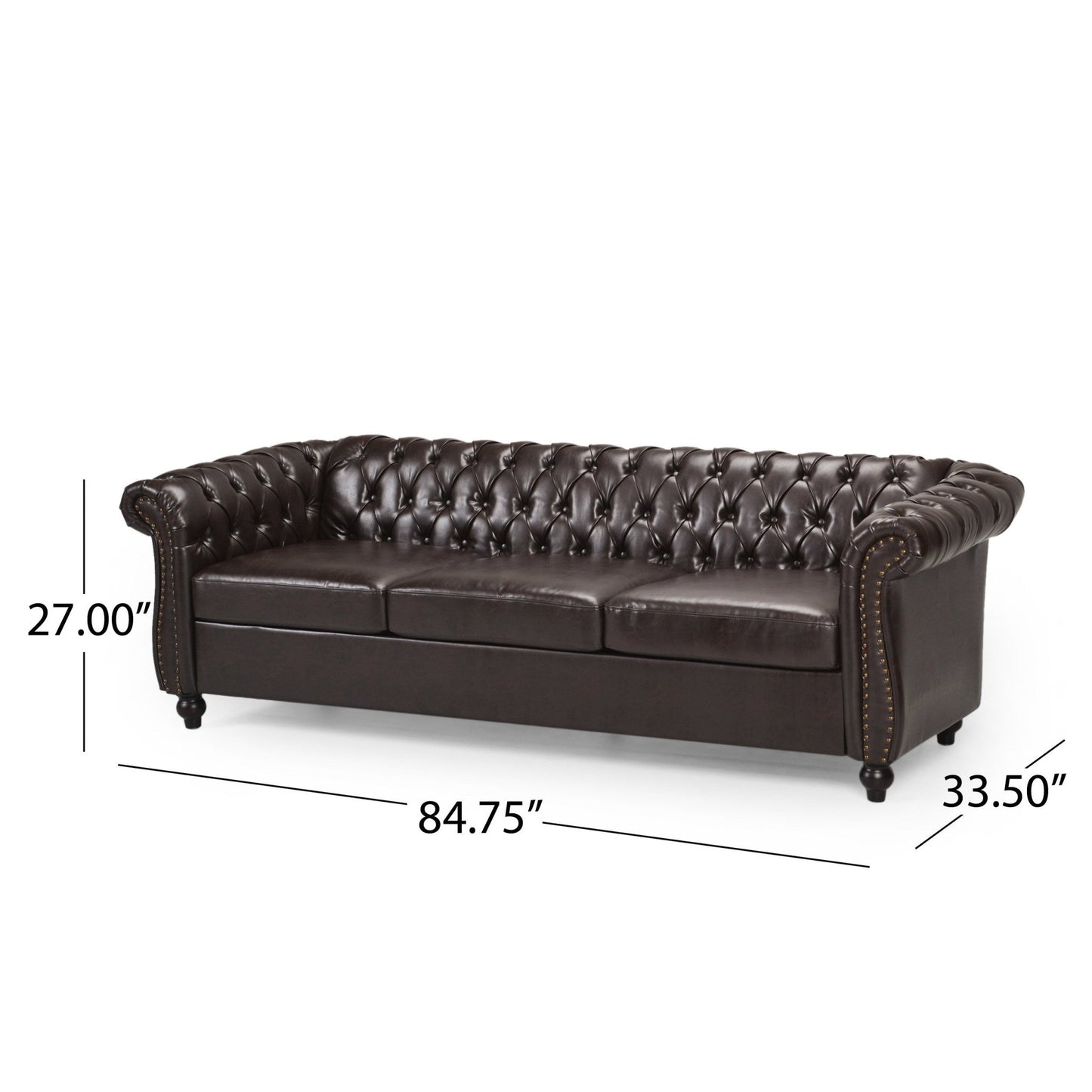3 Seater Sofa - 68014.00PUBRN - 1st Choice Furniture Direct