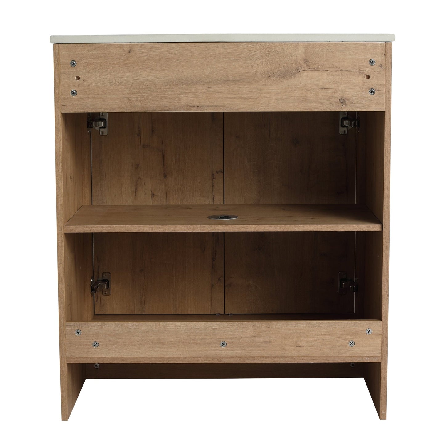 30' Freestanding Bathroom Vanity with White Ceramic Sink & 2 Soft - Close Cabinet Doors ((KD - PACKING),BVB02430IMO - BL9075B - 1st Choice Furniture Direct