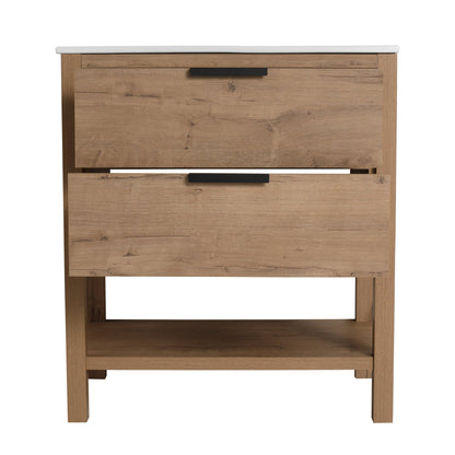 30 Inch Bathroom Vanity Plywood With 2 Drawers - BVB01030IMO - BL9075B - 1st Choice Furniture Direct