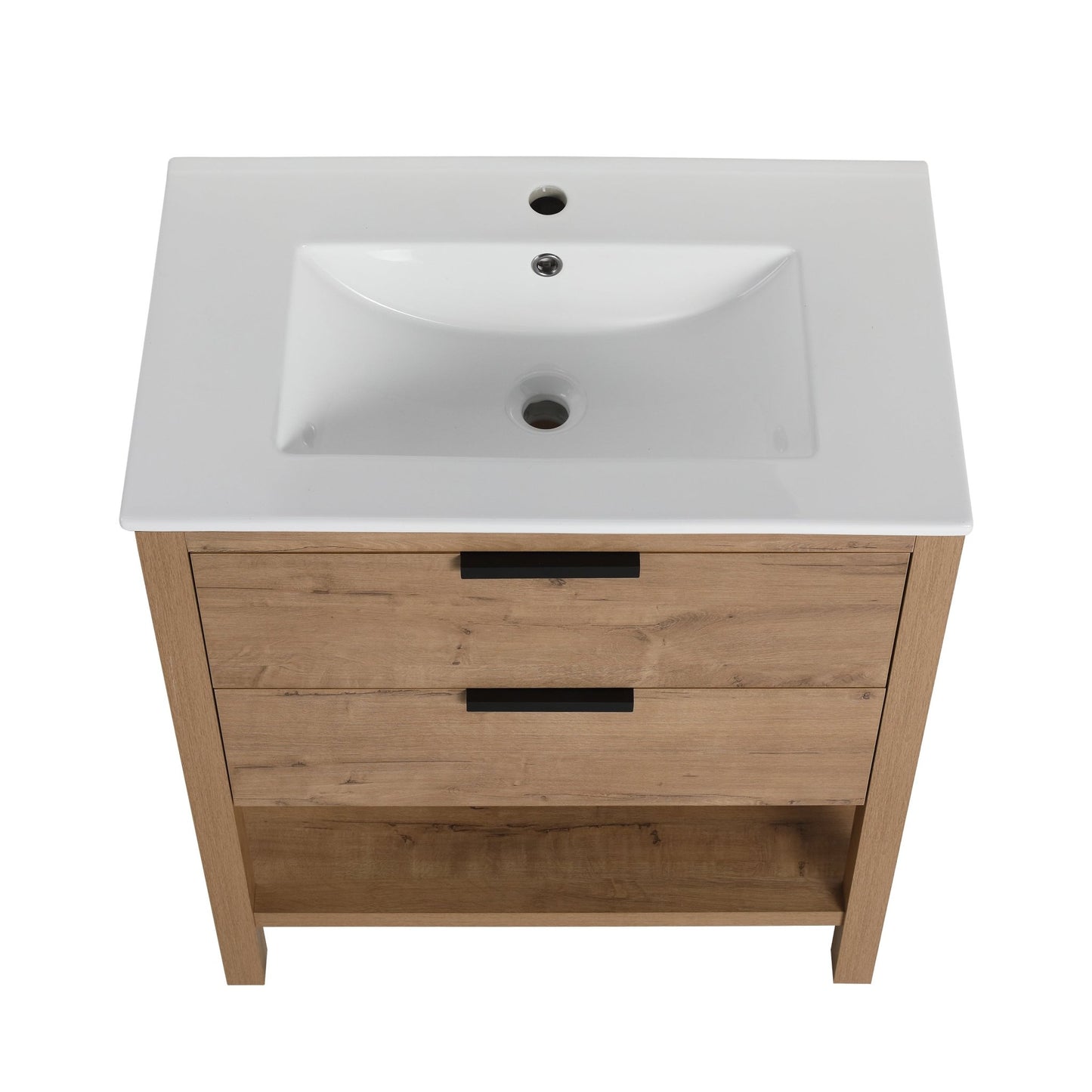 30 Inch Bathroom Vanity Plywood With 2 Drawers - BVB01030IMO - BL9075B - 1st Choice Furniture Direct