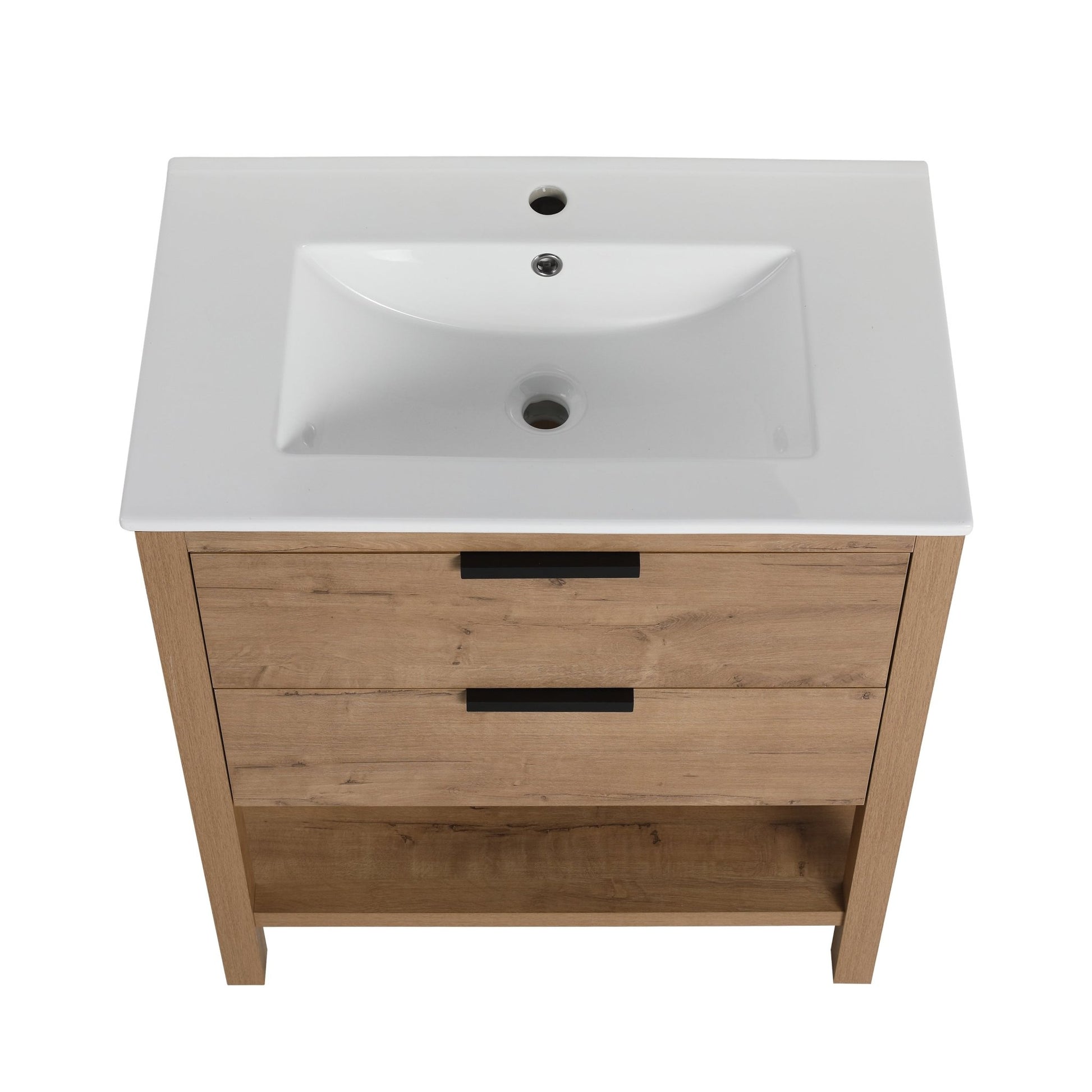 30 Inch Bathroom Vanity Plywood With 2 Drawers - BVB01030IMO - BL9075B - 1st Choice Furniture Direct