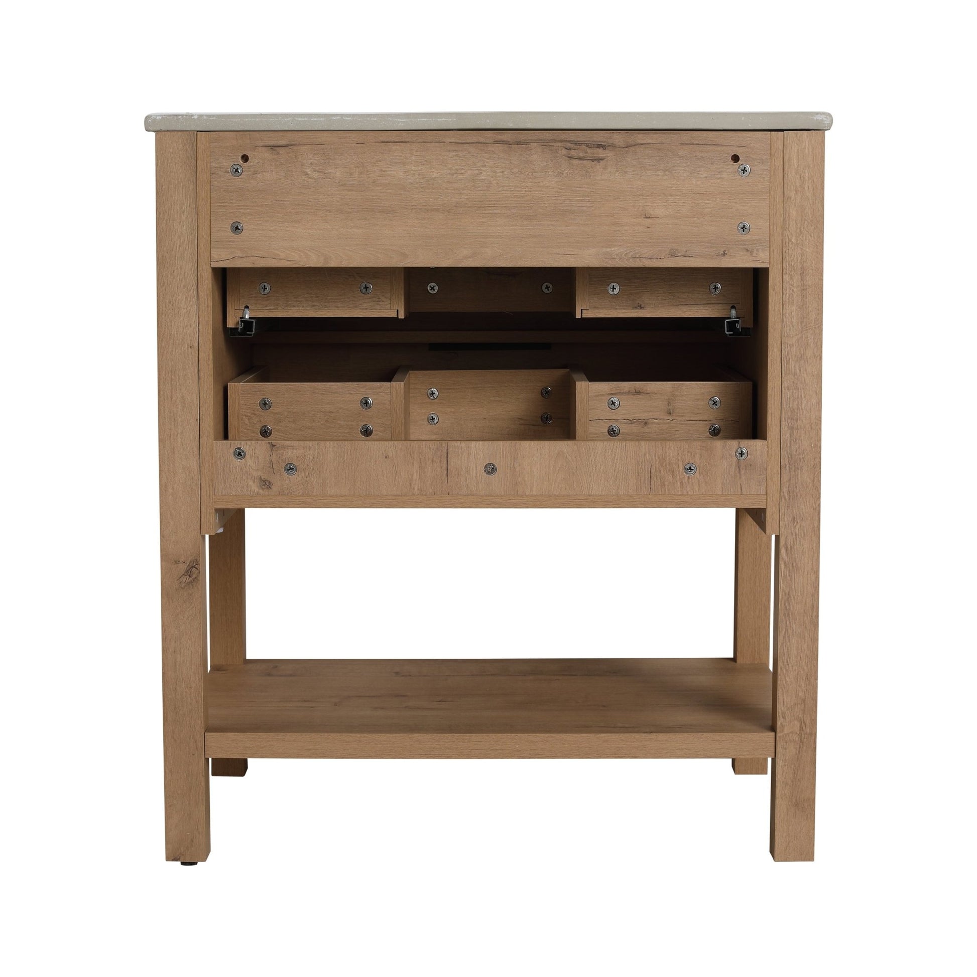 30 Inch Bathroom Vanity Plywood With 2 Drawers - BVB01030IMO - BL9075B - 1st Choice Furniture Direct