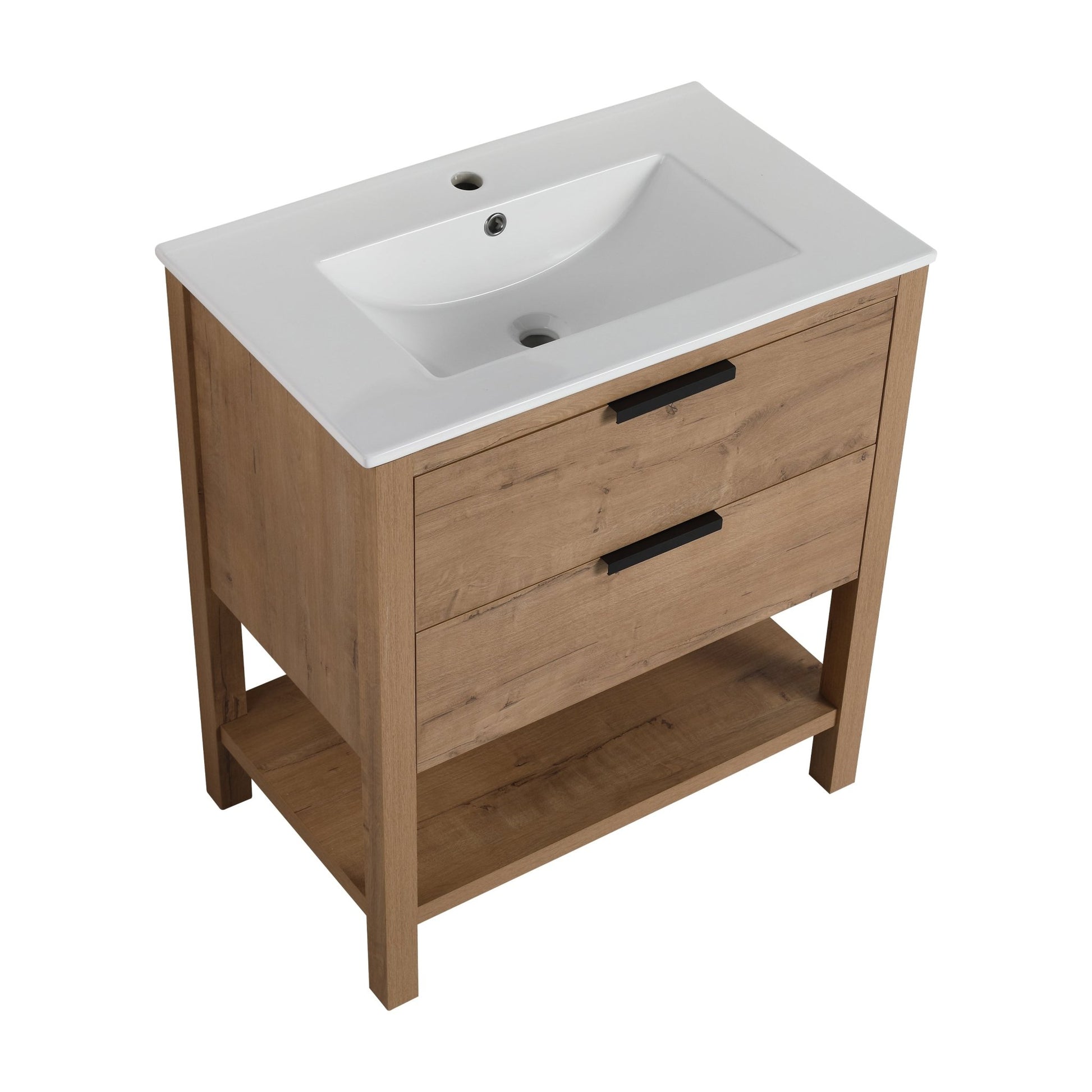 30 Inch Bathroom Vanity Plywood With 2 Drawers - BVB01030IMO - BL9075B - 1st Choice Furniture Direct