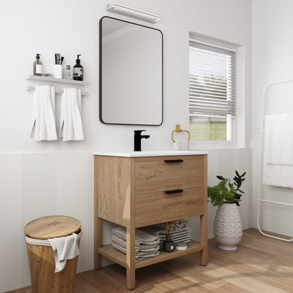 30 Inch Bathroom Vanity Plywood With 2 Drawers - BVB01030IMO - BL9075B - 1st Choice Furniture Direct