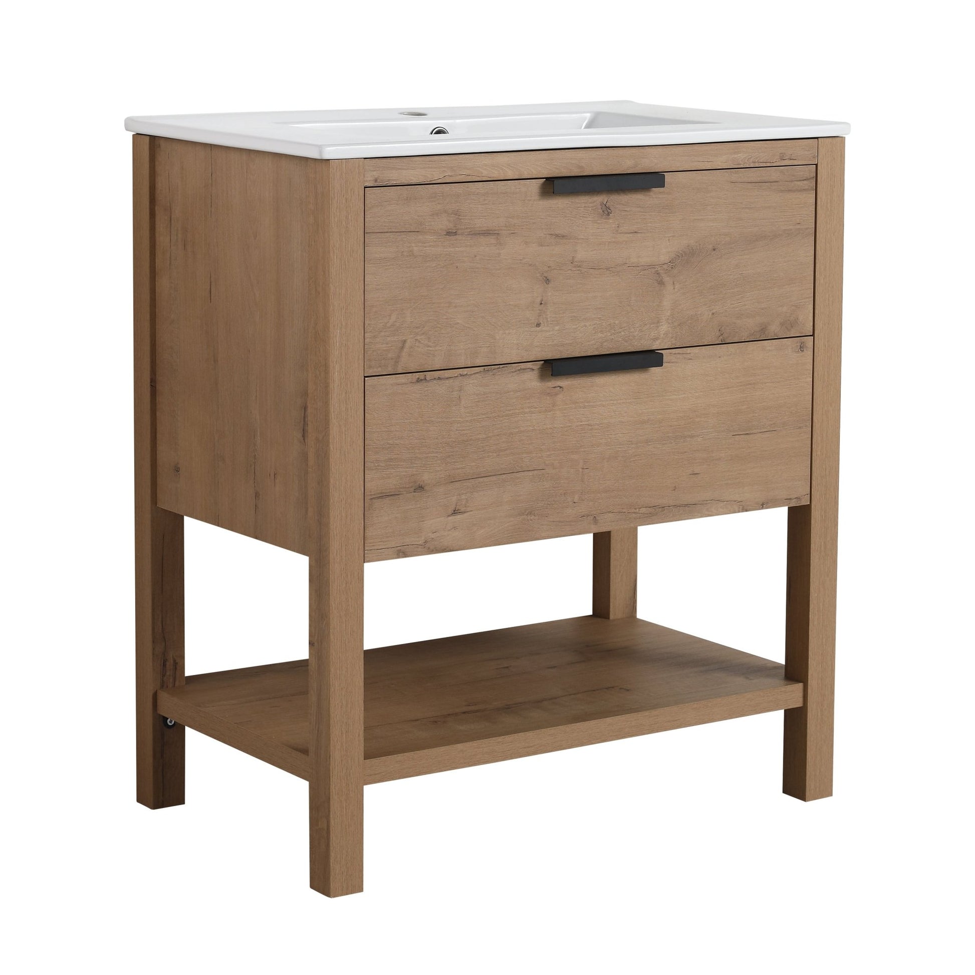 30 Inch Bathroom Vanity Plywood With 2 Drawers - BVB01030IMO - BL9075B - 1st Choice Furniture Direct